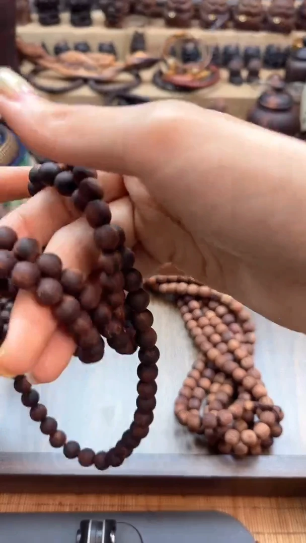 降真香无事牌黄油熟结金丝蜜姐08*108圆珠