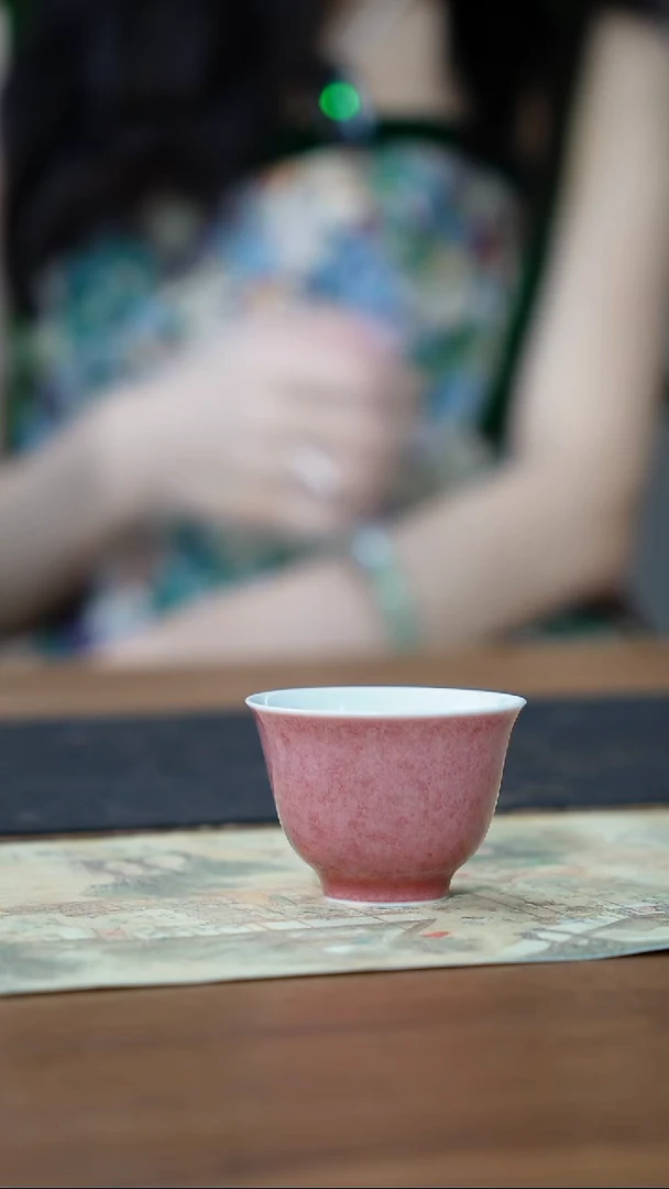 宁封窑豇豆红单杯