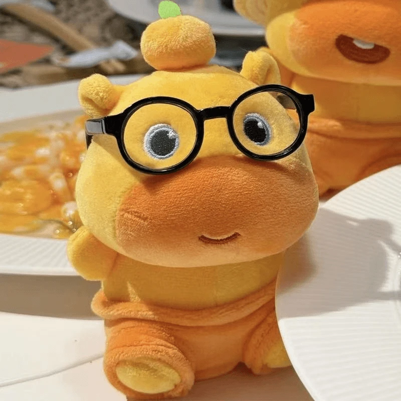 可爱水豚嘟嘟表情包毛绒公仔水豚安抚玩偶装饰包挂件送闺蜜礼物HR