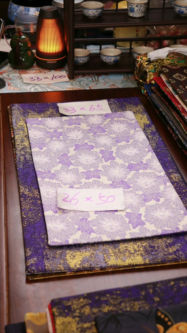 【花间绮梦双面】中国风干泡织锦茶席26*50