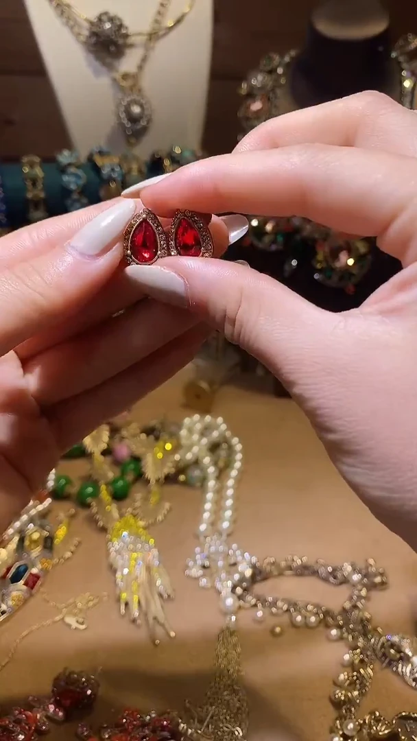 纯铜合金琉璃中古经典手饰饰品