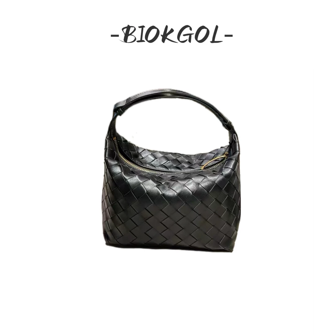 BIOKGOL/百顾进口里外全羊皮  纯手工编织 手缝线 BV/饭盒包 9286