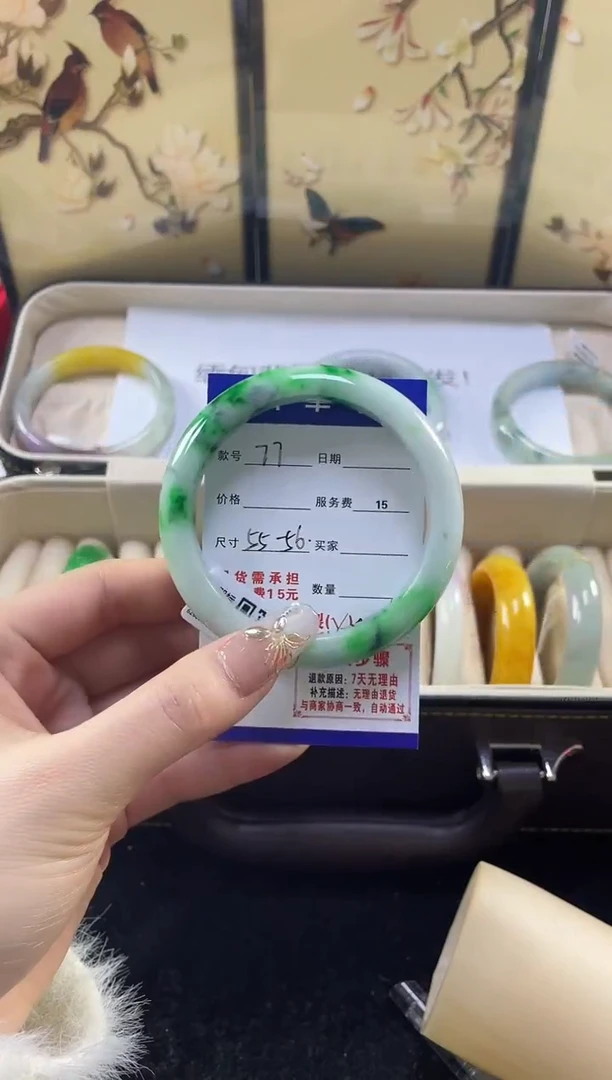 【闪购商品】翡翠手镯未镶嵌缅甸翡翠现货秒发077