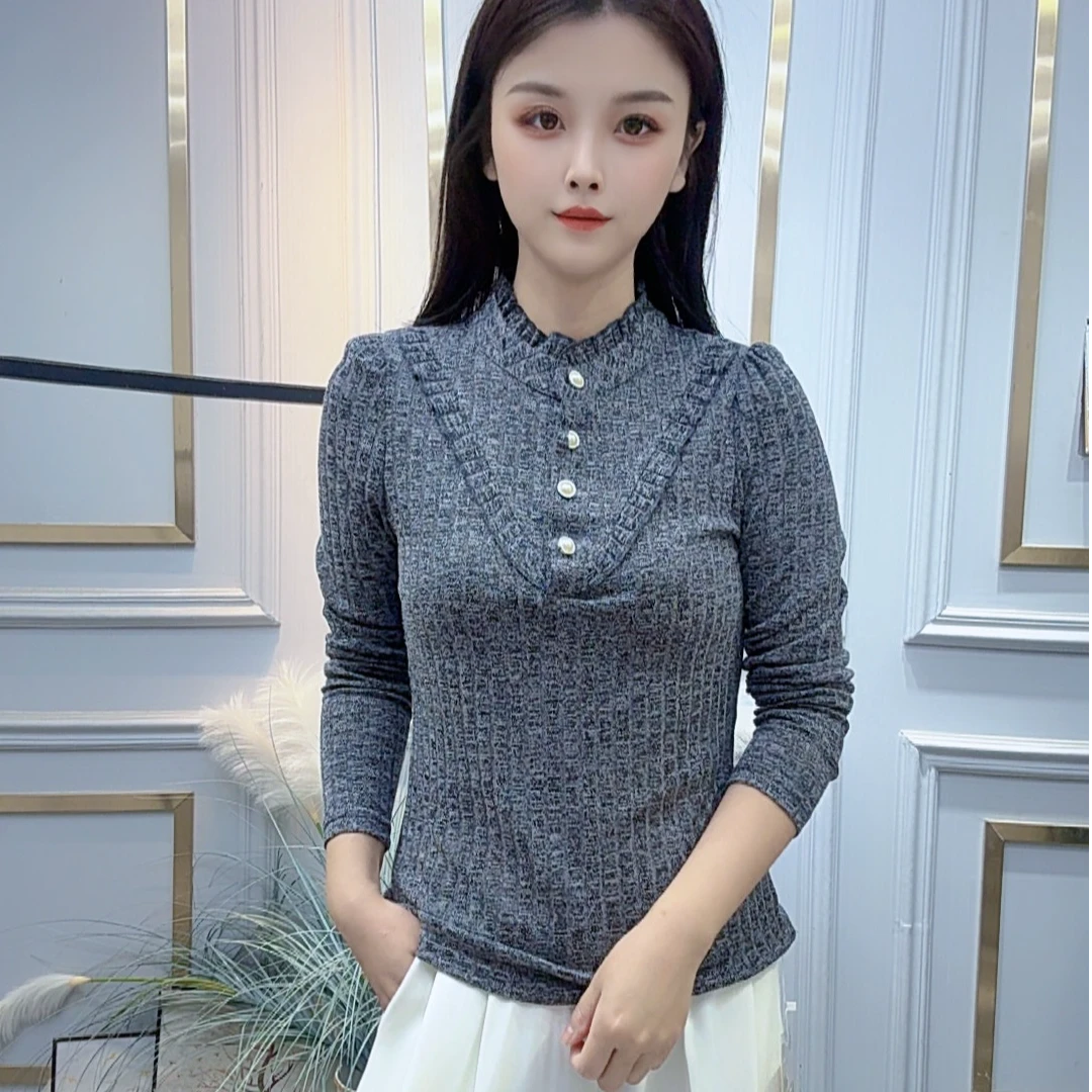 2025秋冬新款时尚百搭长袖衬衫女简约洋气显瘦气质设计感小众衬衣