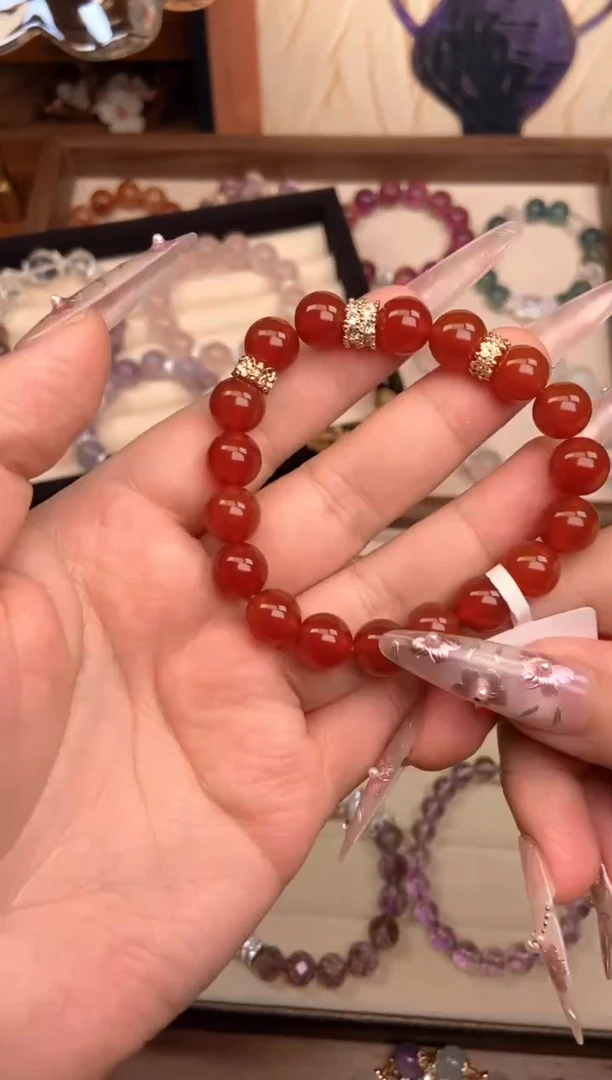 【闪购商品】水晶手链未镶嵌红玛瑙