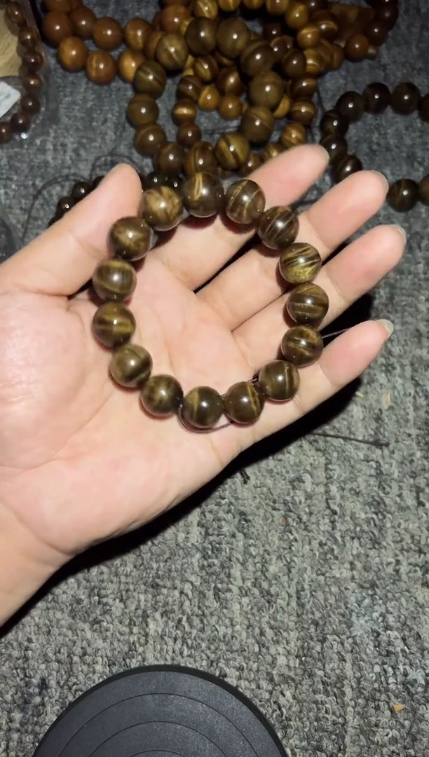 金丝楠手串/手链阴沉金丝楠1.5底色通透260