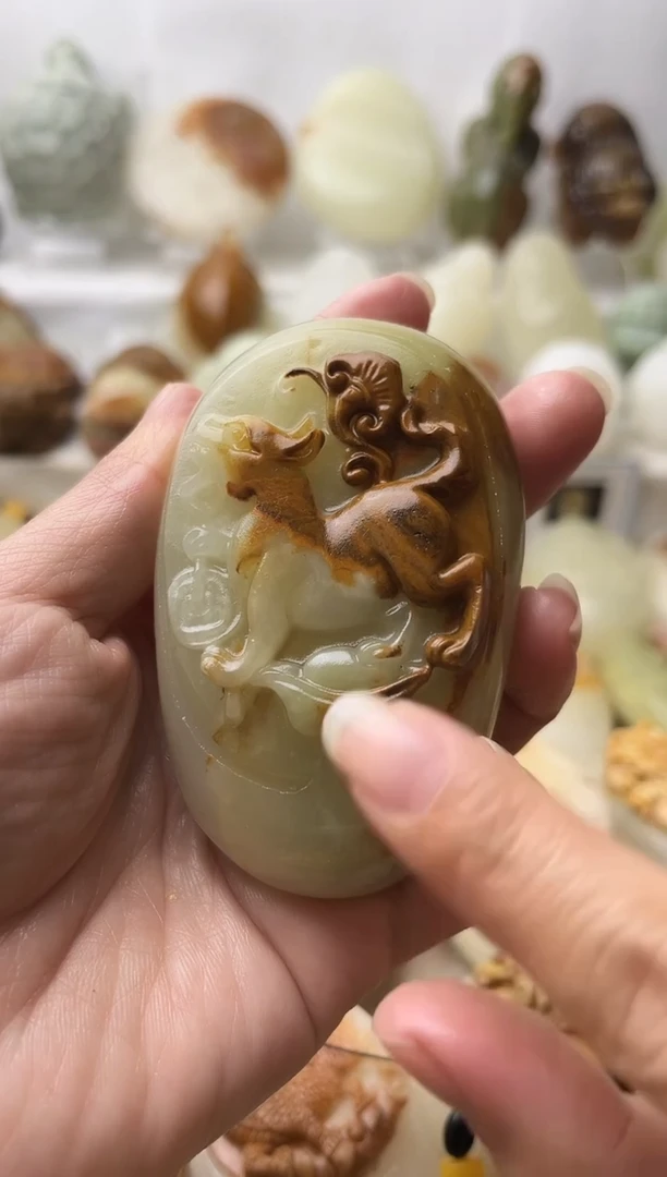 石材古青石棉纹正常不退换狗