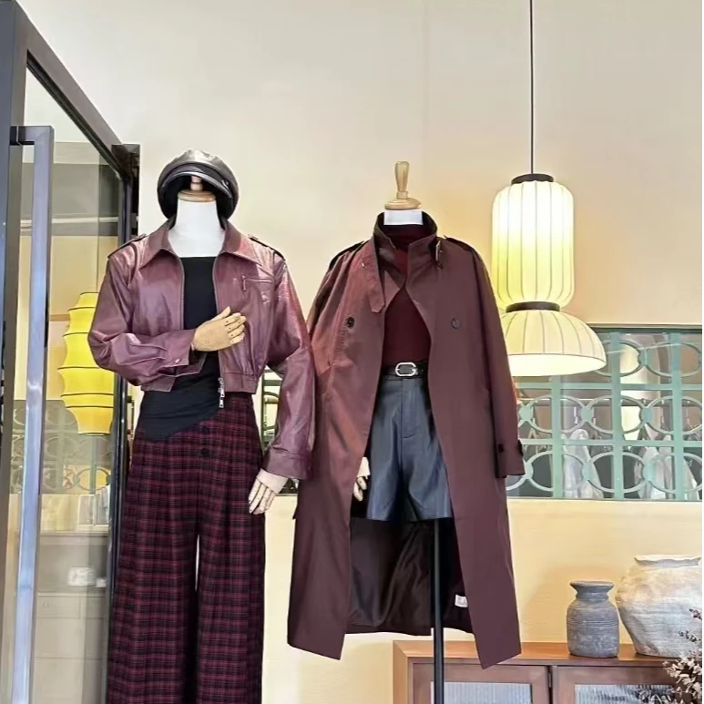 立领长款秋冬毛呢外套中长款设计师毛呢女装休闲百搭外套