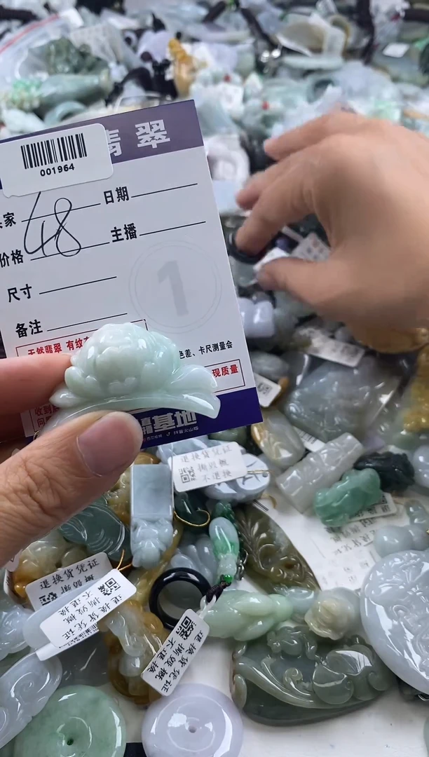 翡翠未镶嵌吊坠(不含链)@**虫001964