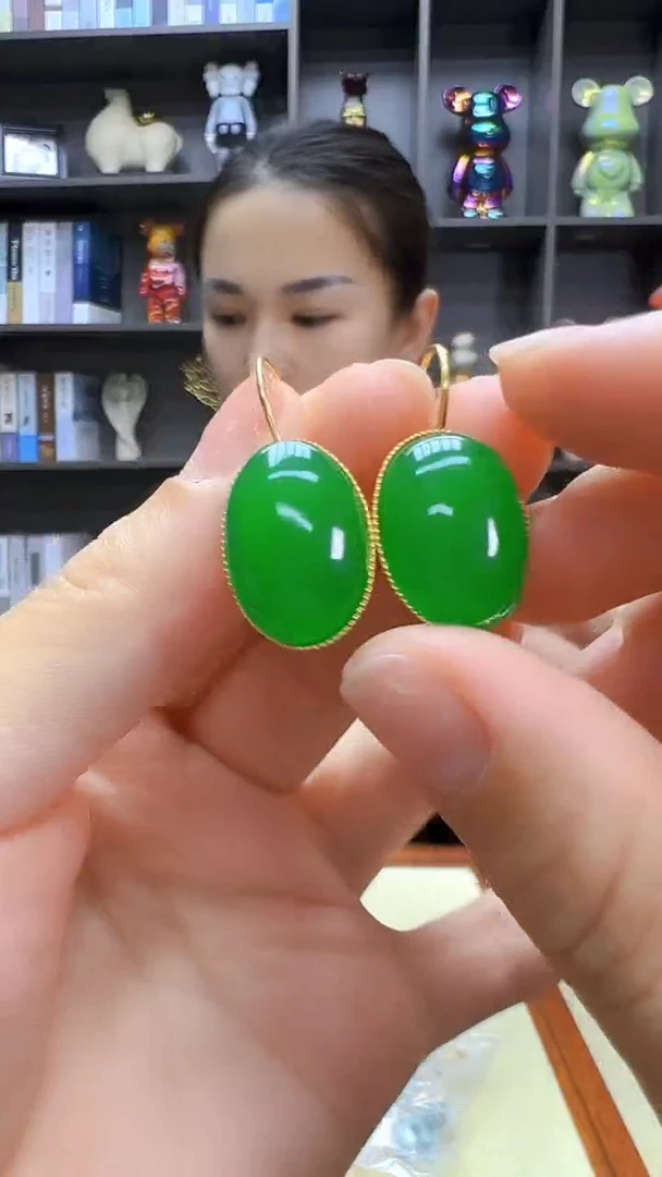 翡翠14K金镶嵌颈饰丹丹diy劲饰