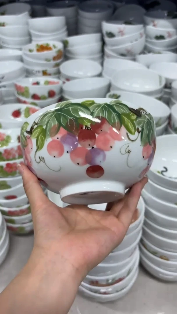 瓷片景德镇手绘釉中彩（食品级）小罗汉碗