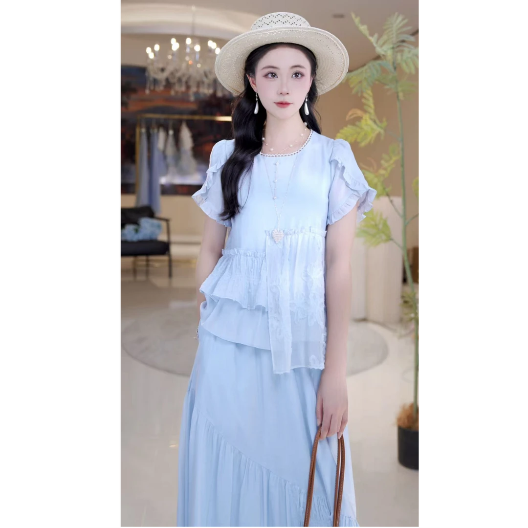 时尚设计绣花半身裙套装814827+814828+814830+814831