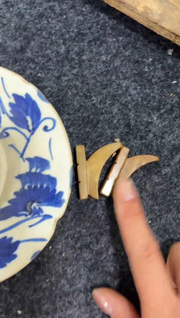 瓷片手工，手绘，陶瓷