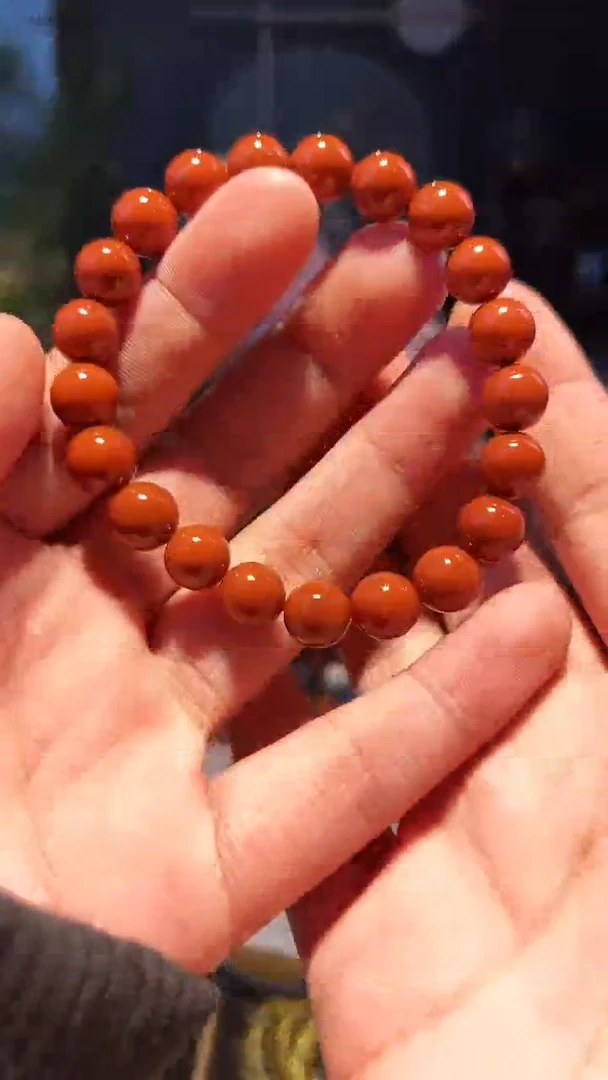 【闪购商品】南红玛瑙手串未镶嵌9+精圆