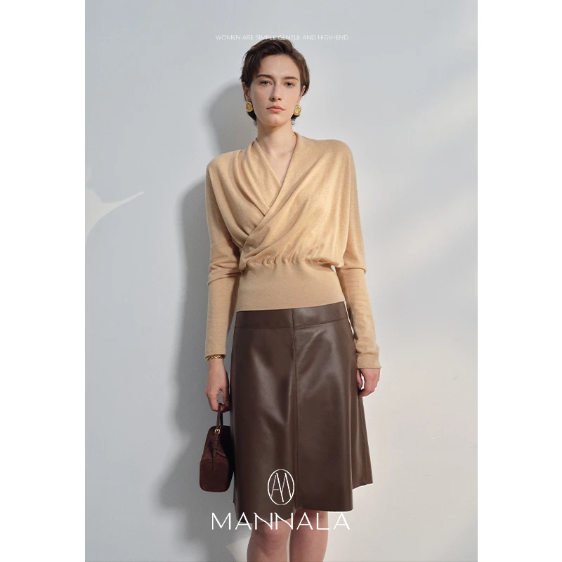 MANNALA丨“优雅法则”德国斯托尔48支美丽诺羊毛针织衫 Q4145