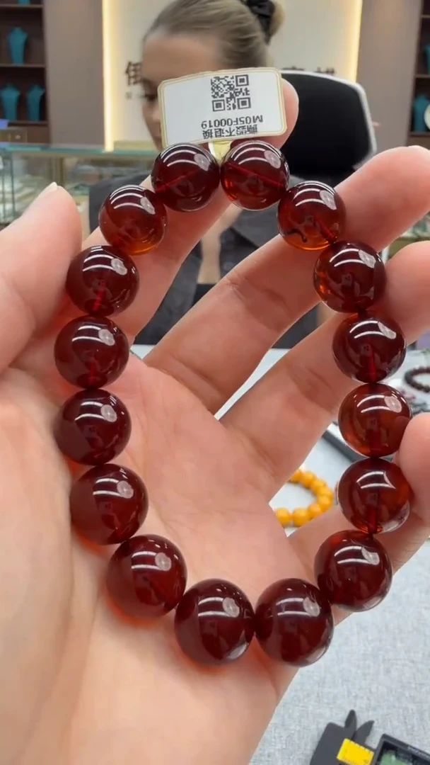 手链琥珀未镶嵌326秒拍号 假一罚三