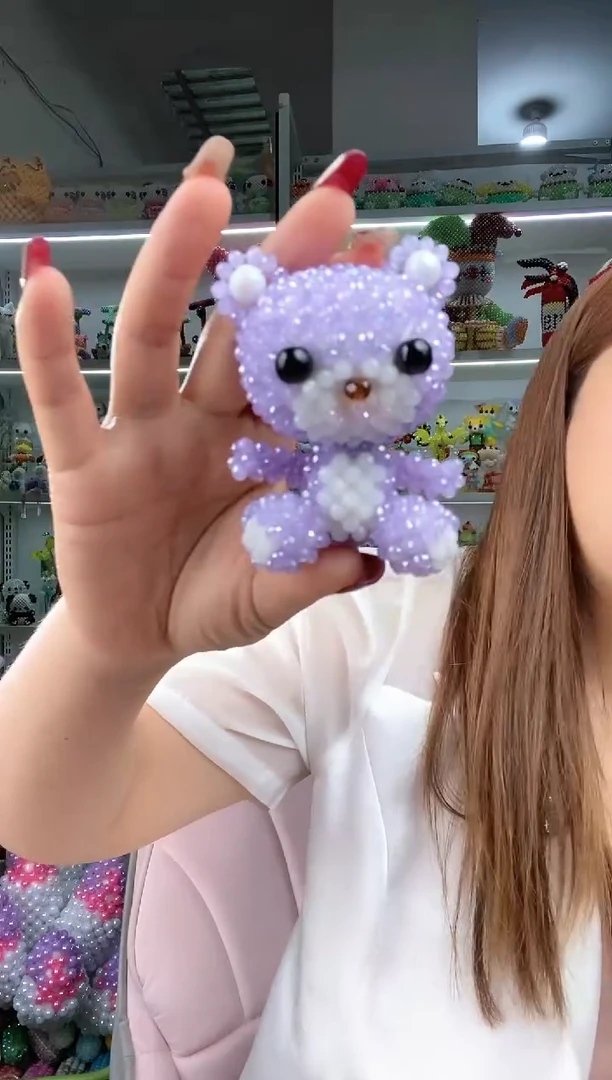 玻璃1324卡4水晶维尼小熊材料包1套紫玉