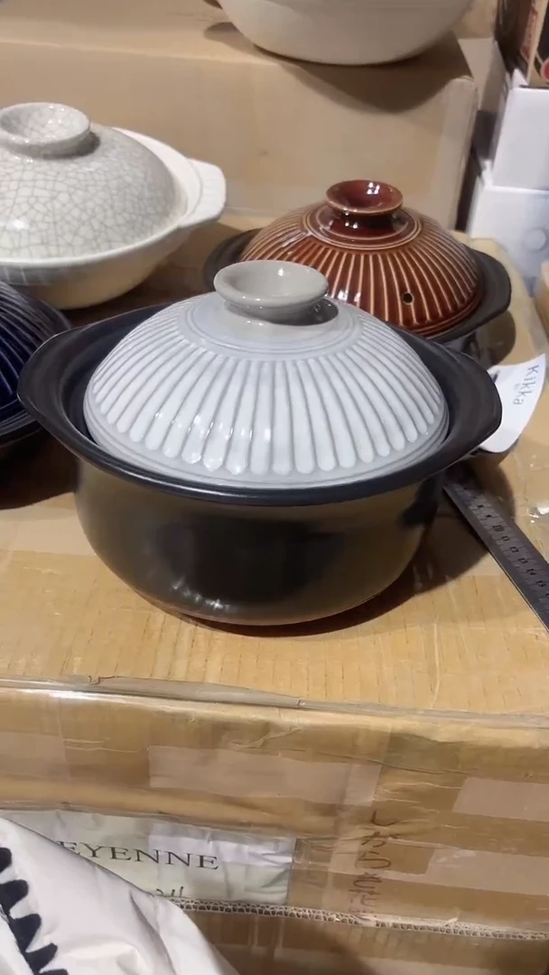 陶瓷万古烧菊花3合1.8L