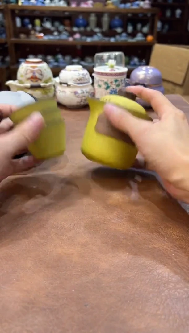 真的很便宜超好看会开片的旅行茶具