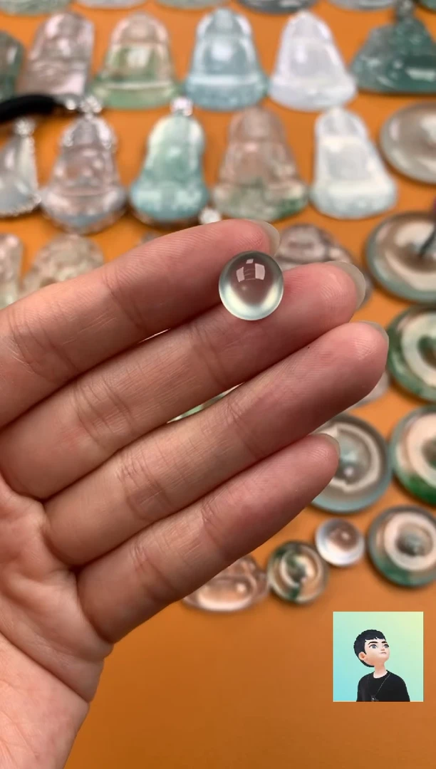 翡翠未镶嵌颈饰10.3-9.8-6.4