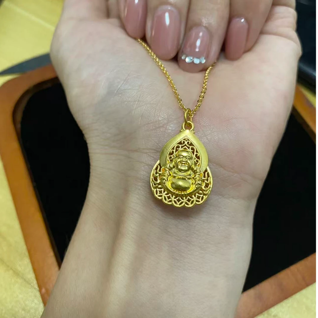 葫芦笑佛足金999（赠链为合金材质）
