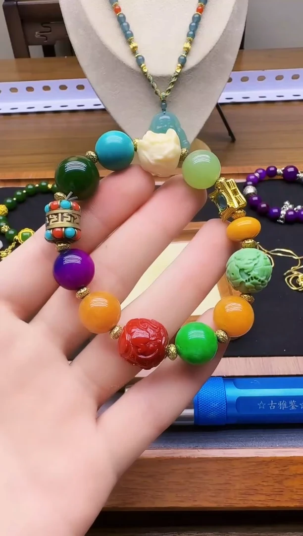 14K金镶嵌手链玛瑙/玉髓S29