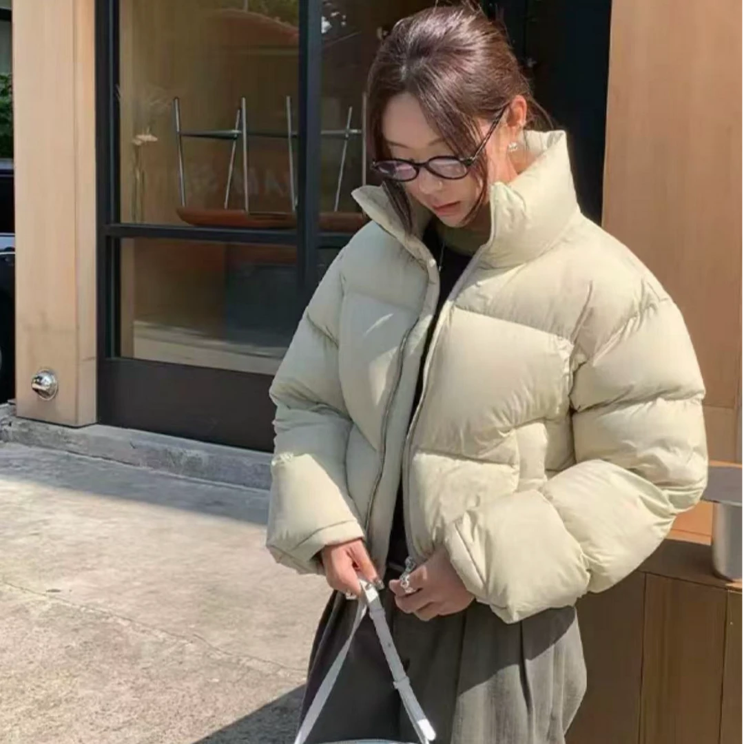 韩国东大门toogood25年冬季立领白鹅羽绒服宽松百搭面包服712