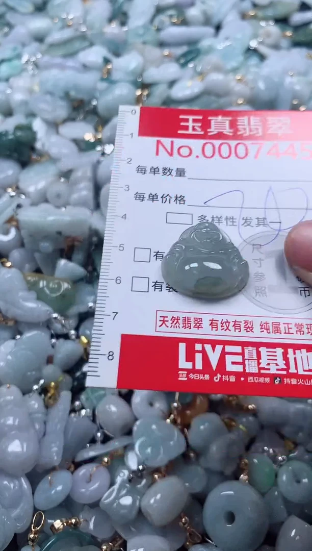 吊坠(不含链)未镶嵌翡翠7445