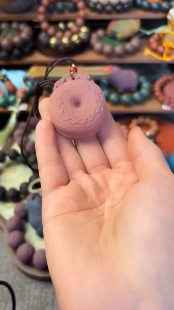 泥塑柚见清茶平安扣一个