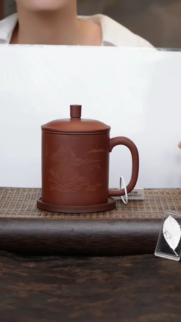 茶杯紫砂四件套山水