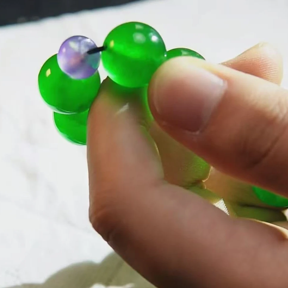 【华夏文物甄选商店02235】翡翠手串