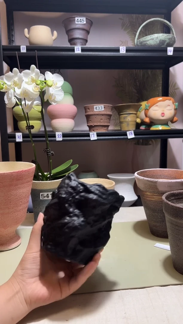 白陶磨砂口10高13