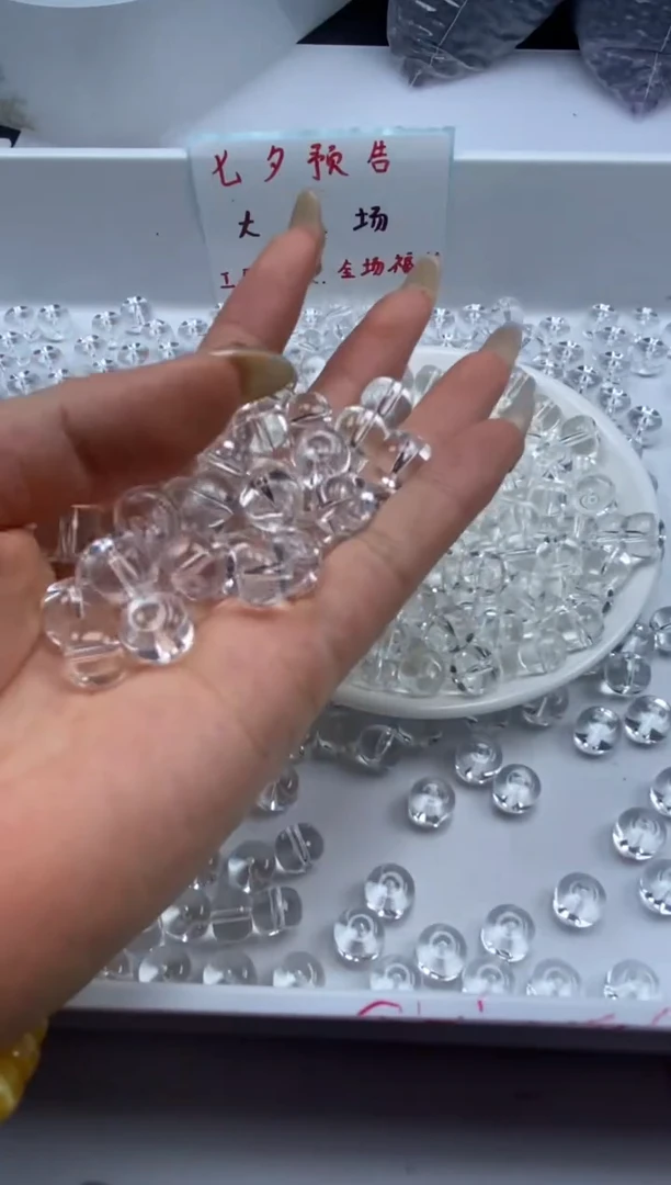 未镶嵌颈饰水晶w2906白水晶老型10*8mm*10颗