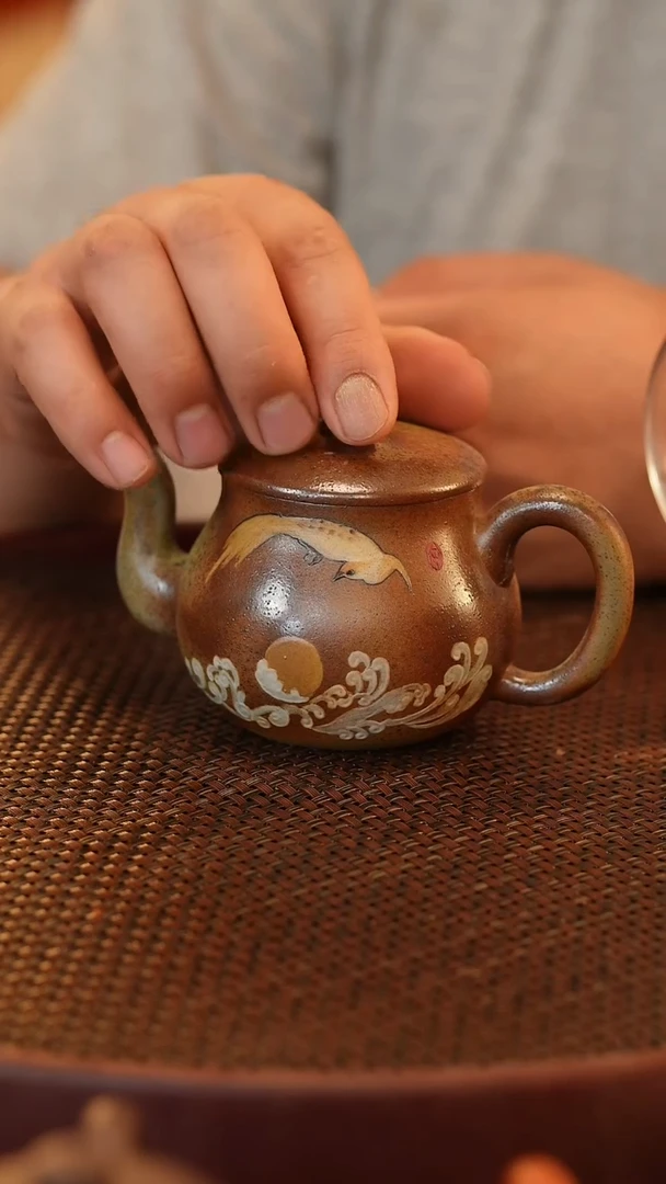 茶壶紫砂原矿手工制作