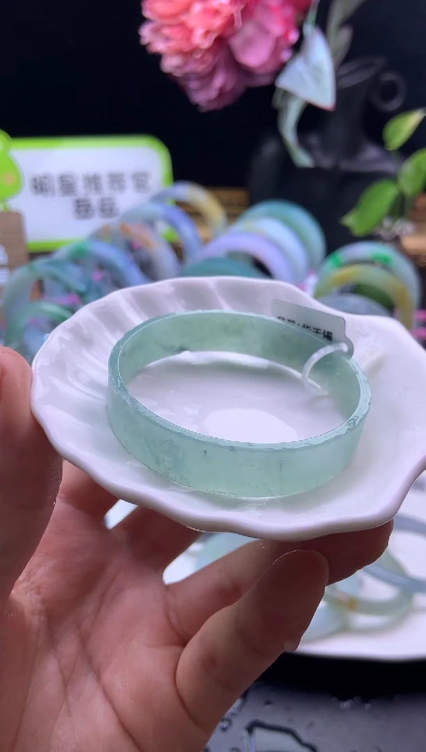 未镶嵌手镯定制翡翠51-52「定制不退不换」