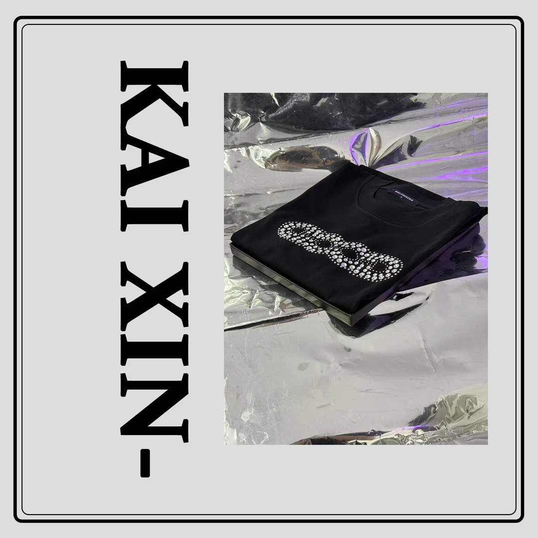 【18号链接限定带钻】【开心严选】2138男女设计师速干宽松T恤