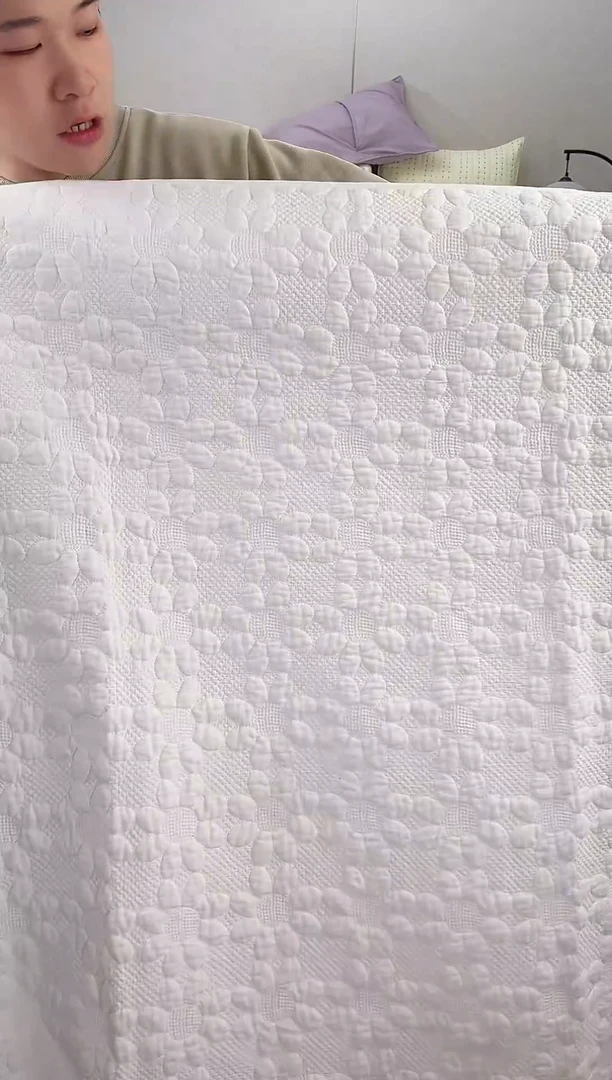 棉纯棉向日葵180*200单床盖