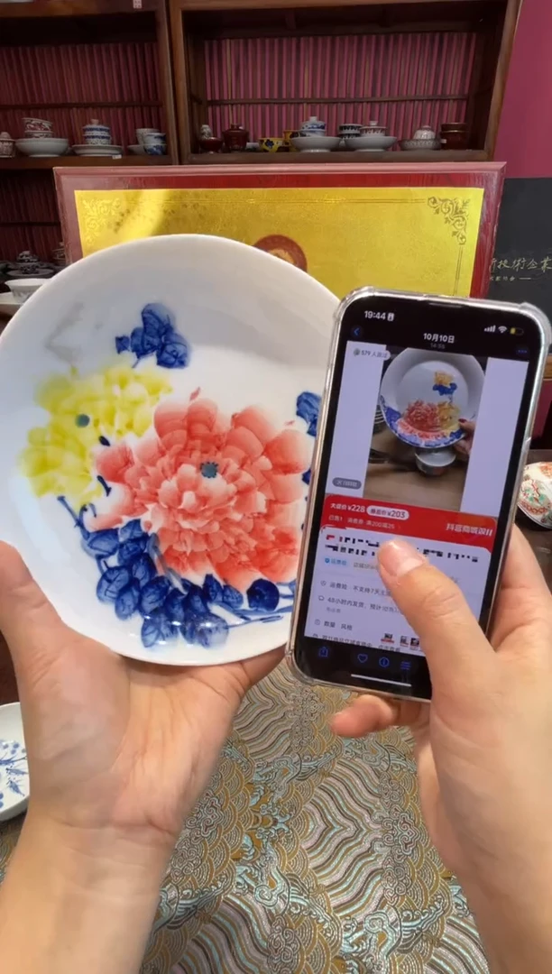 杯子瓷景德镇源头工厂生产，手工手绘