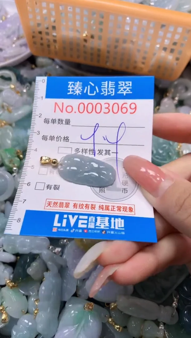 翡翠未镶嵌颈饰3069