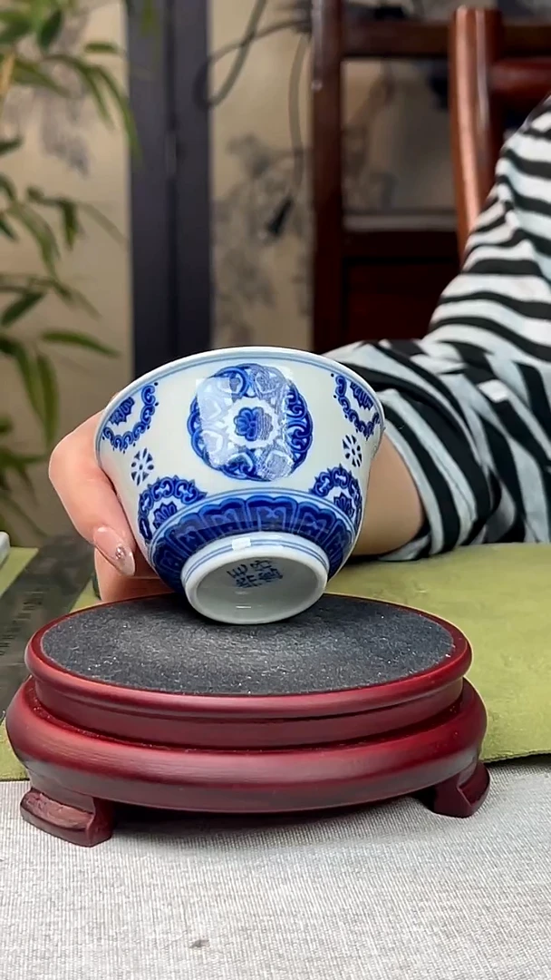 瓷片景德镇毛仔柴窑杯