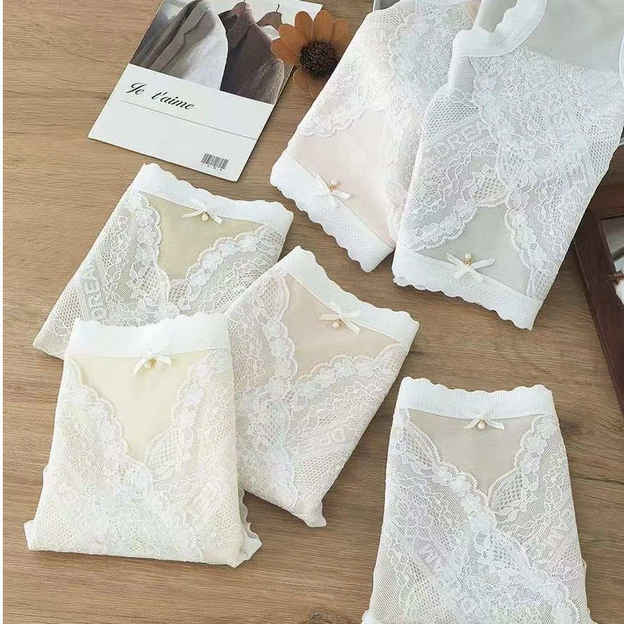 【拍2发4】女士中腰内裤舒适亲肤精致蕾丝莫代尔抑菌新款A5316