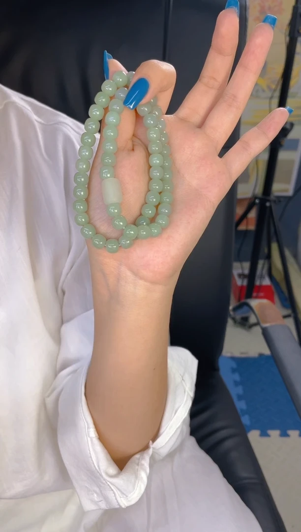 手链未镶嵌和田玉且末蓝双圈