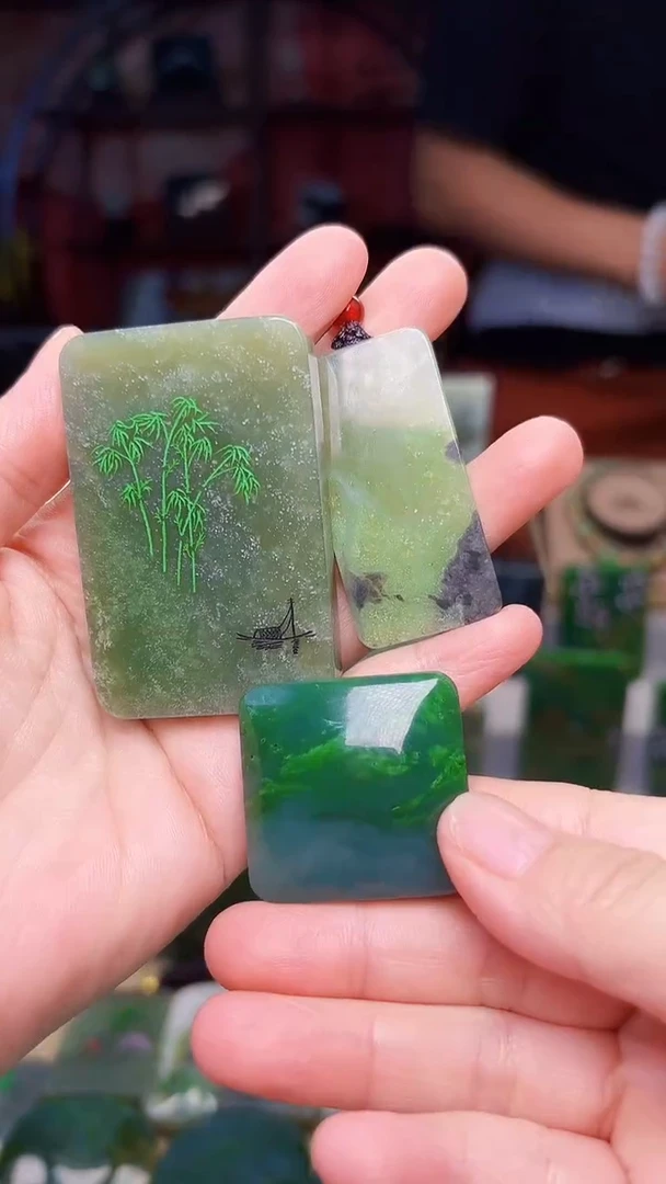 和田玉未镶嵌挂件241