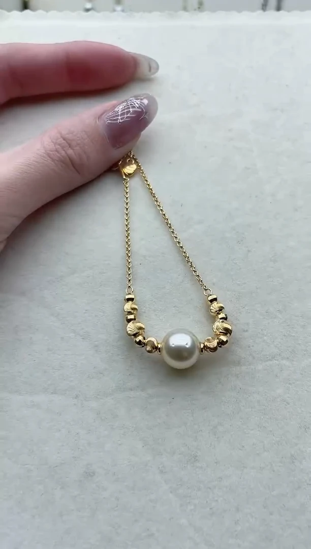 【闪购商品】海水珍珠手链银S925镶嵌26