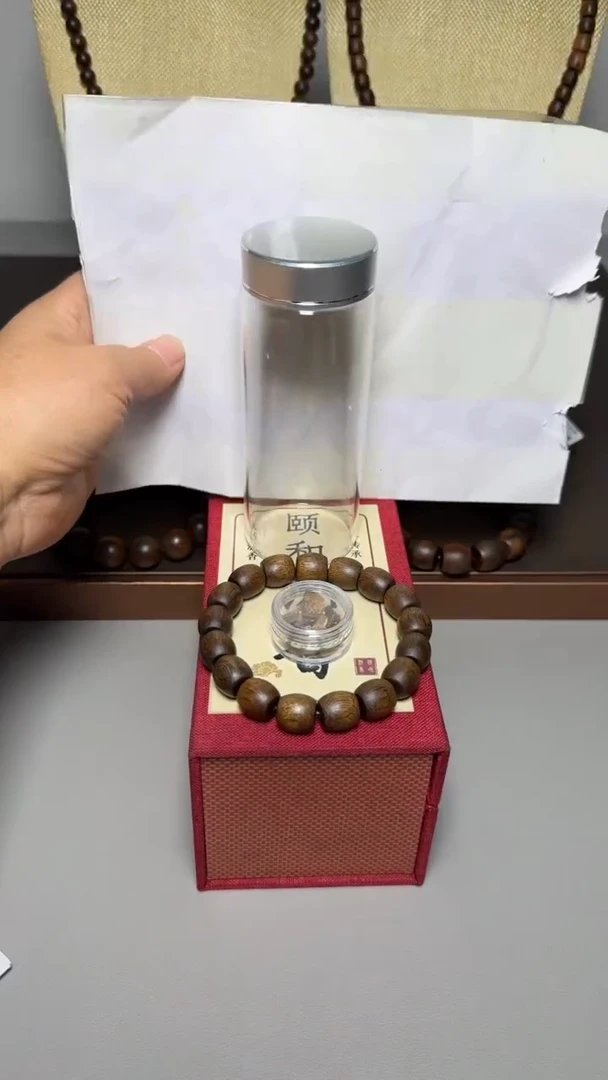 【闪购商品】沉香手串芽庄白棋1.2+桶珠单圈