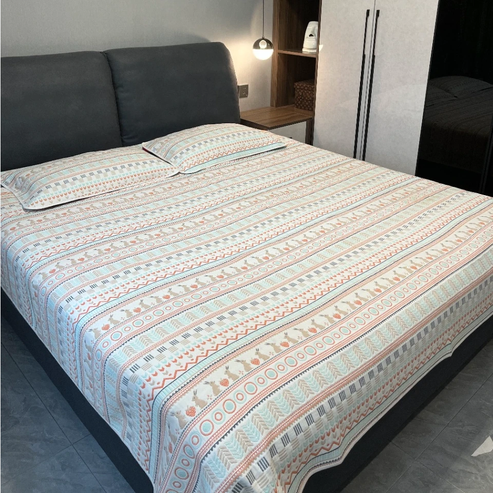 【200*240】六层纯棉纱布软凉席床盖款透气吸汗【缩水后180*220左右】