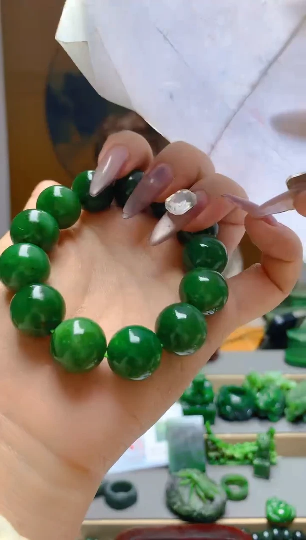 【闪购商品】和田玉（碧玉）手串未镶嵌1