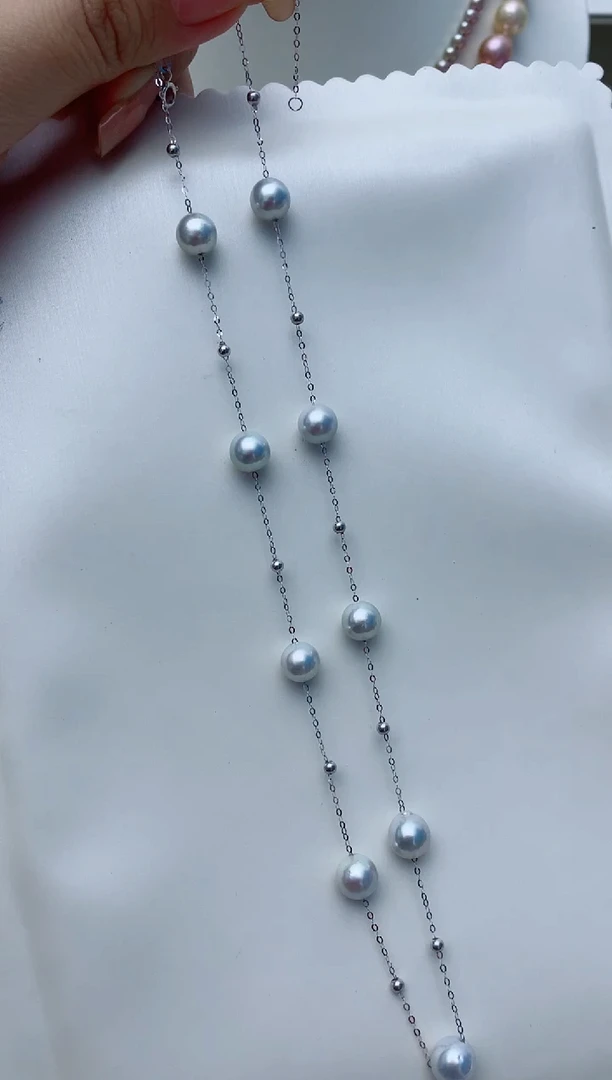 海水珍珠18K金镶嵌颈饰W25