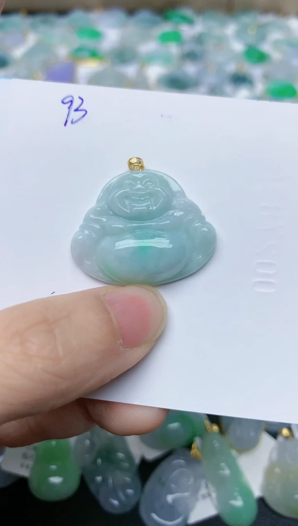 【闪购商品】翡翠颈饰18K金镶嵌天然翡翠A货