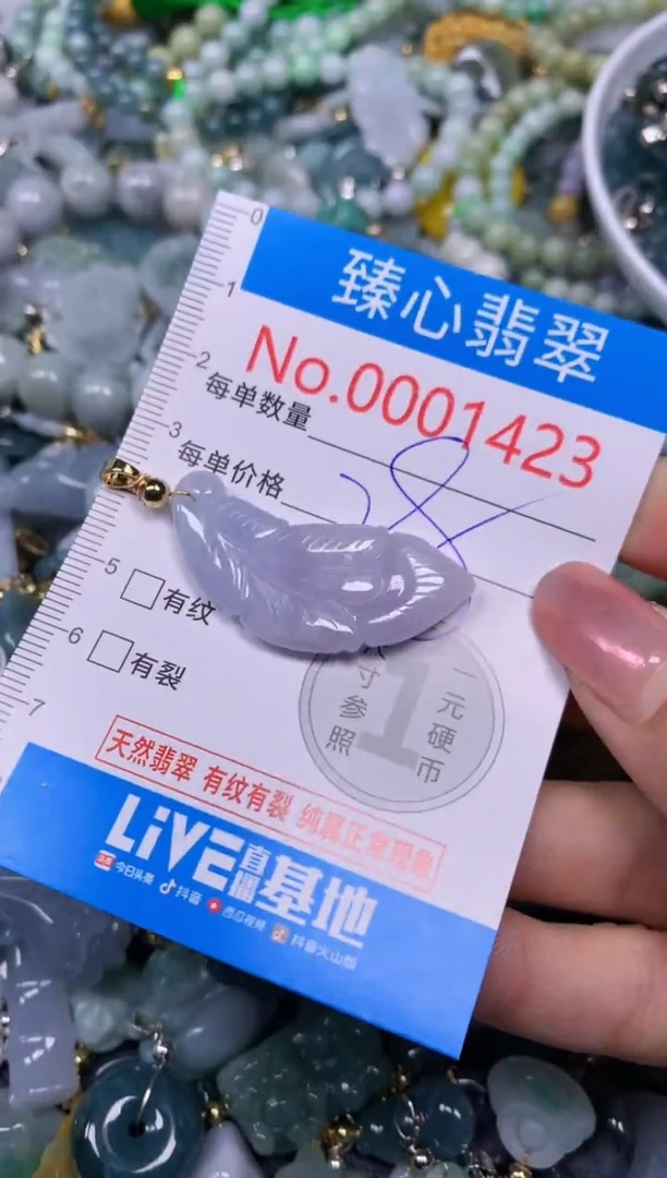 【闪购商品】翡翠颈饰未镶嵌含绳0001423